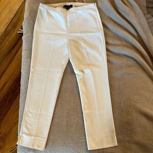 Karen Kane Soft Stretch Clean Front Cropped Pants (cream)